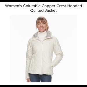 🎉 Sale!! 🛍. White Puffed Columbia Jacket
